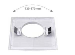 Maxpol Kratka do pochłaniacza 215x215mm fi100mm biała (117) 3