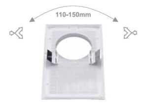 Maxpol Kratka do pochłaniacza z siatką 175x295mm fi120mm biała - 128 3