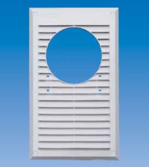 Maxpol Kratka do pochłanicza z wyjściem rurowym 175x295mm fi100mm biała (116) 5