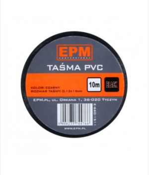 EPM Taśma PVC 15mm x 10m czarna (E-660-1501) 2