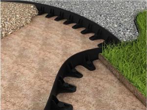 Maxpol Obrzeże trawnikowe 1m PP 4,5cm czarne 3