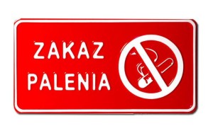 Tablica 15x29cm Zakaz Palenia - C7 1