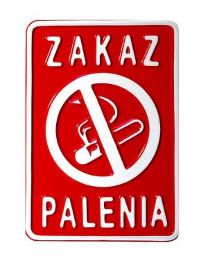 Tablica 15x20cm Zakaz Palenia - D2 1
