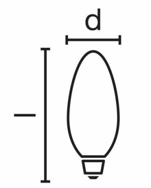 Osram Żarówka LED RETROFIT CLASSIC B 25 3W/827 E14 FR - 4052899936409 3