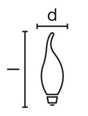 Osram Żarówka LED RETROFIT CLASSIC BA 23 2 W/827 E14 FIL RFCLBA25 2W/827 2