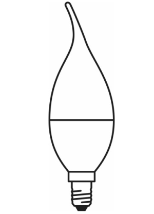 Osram Żarówka LED RETROFIT CLASSIC BA 23 2 W/827 E14 FIL RFCLBA25 2W/827 4