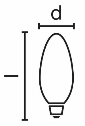 Osram Żarówka LED RETROFIT CLASSIC B 23 2W/827 E14 FIL - 4052899936416 3