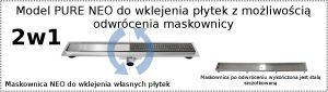 Rea Odpływ liniowy z rusztem Pure Neo odwracalny 90cm 4
