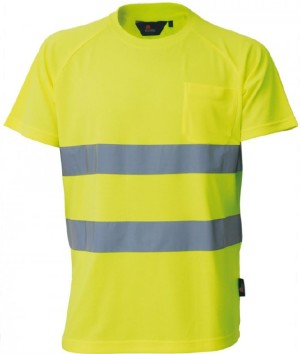 VIZWELL Koszulka ostrzegawcza T-Shirt żółty XXL 1