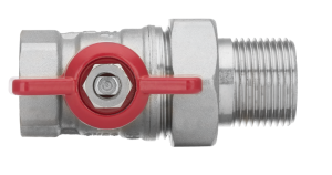 Invena Kurek kulowy MILLENIUM z pokrętłem motylkowym gwint wewnętrzny/zewnętrzny 1/2" - ZK-31-015 4