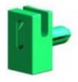 Przelotka drutu mocowana na bolec szara 231 1szt. 2