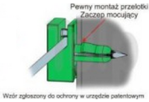 Przelotka drutu mocowana na bolec szara 231 1szt. 3