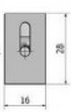 Przelotka drutu mocowana na bolec szara 231 1szt. 5