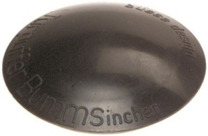 Odbojnik drzwiowy plastikowy fi 50mm h 12mm beżowy 2