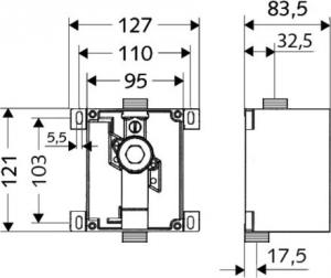 Schell Zawór spustowy do pisuaru Compact II 1/2" (011930099) 2