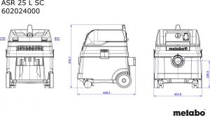 Odkurzacz przemysłowy Metabo ASR 25 L SC 5