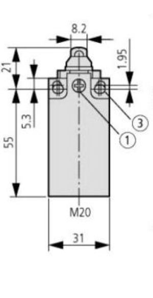 Eaton Napęd z prętem sprężystym LS-11S/S napęd migowy 266104 5
