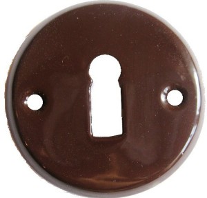 Szyld drzwi malowany klucz brązowy 1szt. 1