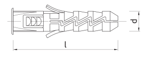 Rawlplug Kołek rozporowy FI14mm wkręt sześciokątny 10,0x100mm 25szt. FIX-14/100 2