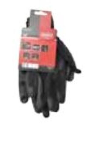 Modeco Rękawice poliestrowe powlekane nitrylem czarnym rozmiar 10“ 1 para - MN-06-220 2