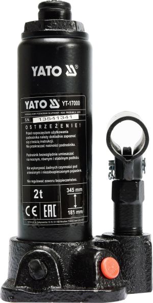 Yato Podnośnik hydrauliczny 2T słupkowy 181-345mm (YT-17000) 1