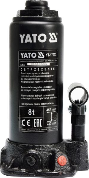Yato Podnośnik hydrauliczny 8T słupkowy 230-457mm (YT-17003) 1