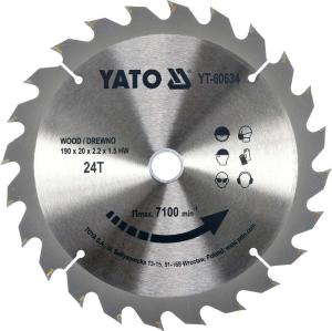Yato Piła tarczowa z węglikiem do drewna 235 x 20mm 24z (YT-60634) 1
