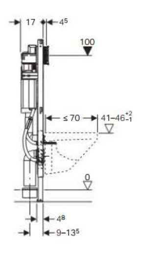 Stelaż Geberit Duofix Sigma H112 do miski wiszącej (111.375.00.5) 3