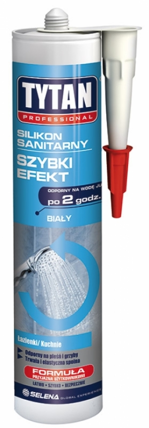 Tytan Silikon sanitarny Szybki Efekt 310ml biały (SIT-EX-BI-031) 1