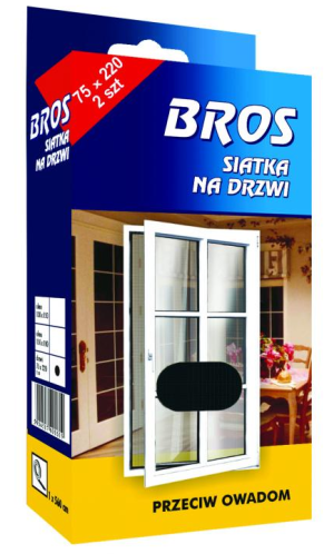 Bros Siatka na drzwi czarna 140x220cm 10szt. - 480 1