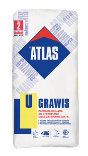 ATLAS Zaprawa GRAWIS U do siatki i styropianu 25kg 1