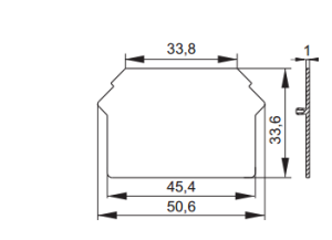 Pokój Płytka skrajna czarna PS-N1 - 41-8113 2