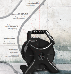 PCE Przedłużacz 1 fazowy 20m XREEL IP20 OMY3x1,5 bęben 3