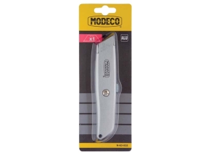 Modeco Nóż z wymiennymi ostrzami trapezowymi 19x50mm aluminiowy - MN-63-032 2