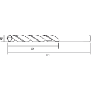 Wiertło Graphite do metalu tytanowe walcowe 2mm 5szt. (57H114) 2