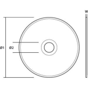 Graphite Tarcza tnąca do metalu 115x1.0x22.2 mm 41 A60-T-BF (57H705) 2