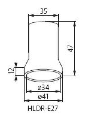 Kanlux Oprawka ceramiczna HLDR-E27 (02160) 3