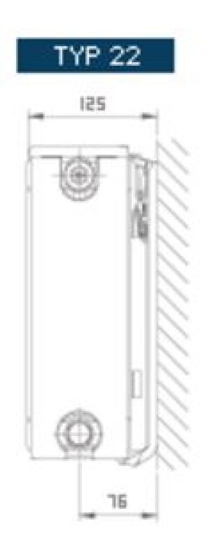 Stelrad Grzejniki dolnozasilane NOVELLO 22 z wbudowanym zaworem termostatycznym 900x1400 - GR-ST-N-22140 6