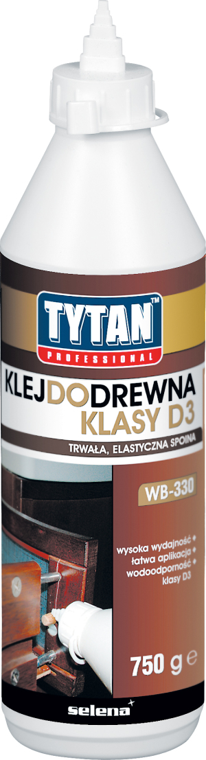 Tytan Klej do drewna klasy D3 WB-330 750g KLT-DR-D3-075 1