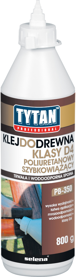 Tytan Klej do drewna PB-350 klasy D4 poliuretanowy 800g (PB-350) 1