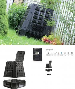 Prosperplast Kompostownik EVOGREEN 630L czarny  (IKEV630C-S411) 3