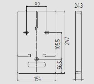 Elektro-Plast Tablica licznikowa 1F 245x152mm biała E166YY-UO002 2
