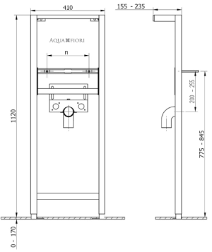 Stelaż KK-Pol Aquafiori do umywalki (ZP0/705/O/K) 2