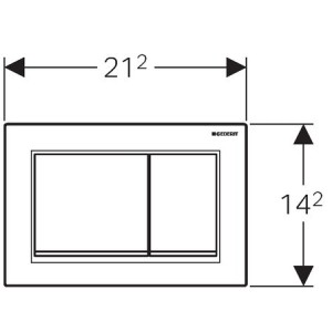 Przycisk spłukujący Geberit Omega 30 do WC czarny (115.080.KM.1) 2