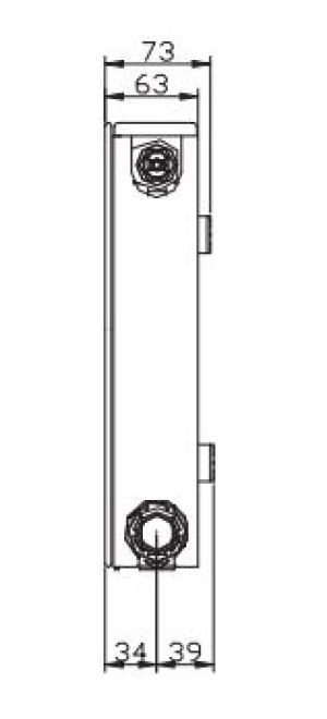 Stelrad Grzejnik dekoracyjny Planar z gładkim panelem czołowym Typ 11 60 x 60cm (GR-ST-P-11/60/060) 10