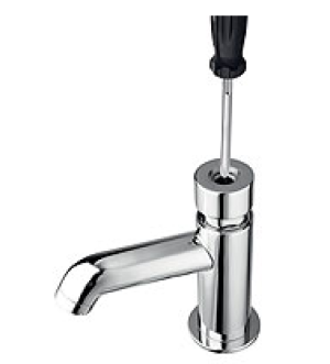 Bateria umywalkowa Ferro Presstige II stojąca chrom (Z201R) 3