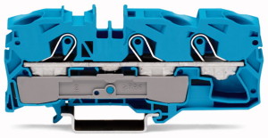 Wago Złączka przelotowa 3-przewodowa 36,9x91,8mm niebieska - 22016-1304 1