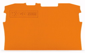 Wago Ścianka końcowa wewnętrzna pomarańczowa 32,9x48,5mm - 2002-1292 1