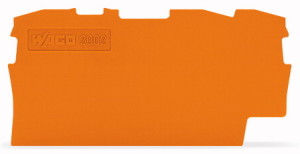 Wago Ścianka końcowa wewnętrzna pomarańczowa 32,9/59,5mm - 2002-1392 1