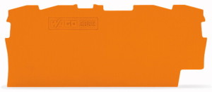 Wago Ścianka końcowa wewnętrzna pomarańczowa 32,9x70mm - 2002-1492 1